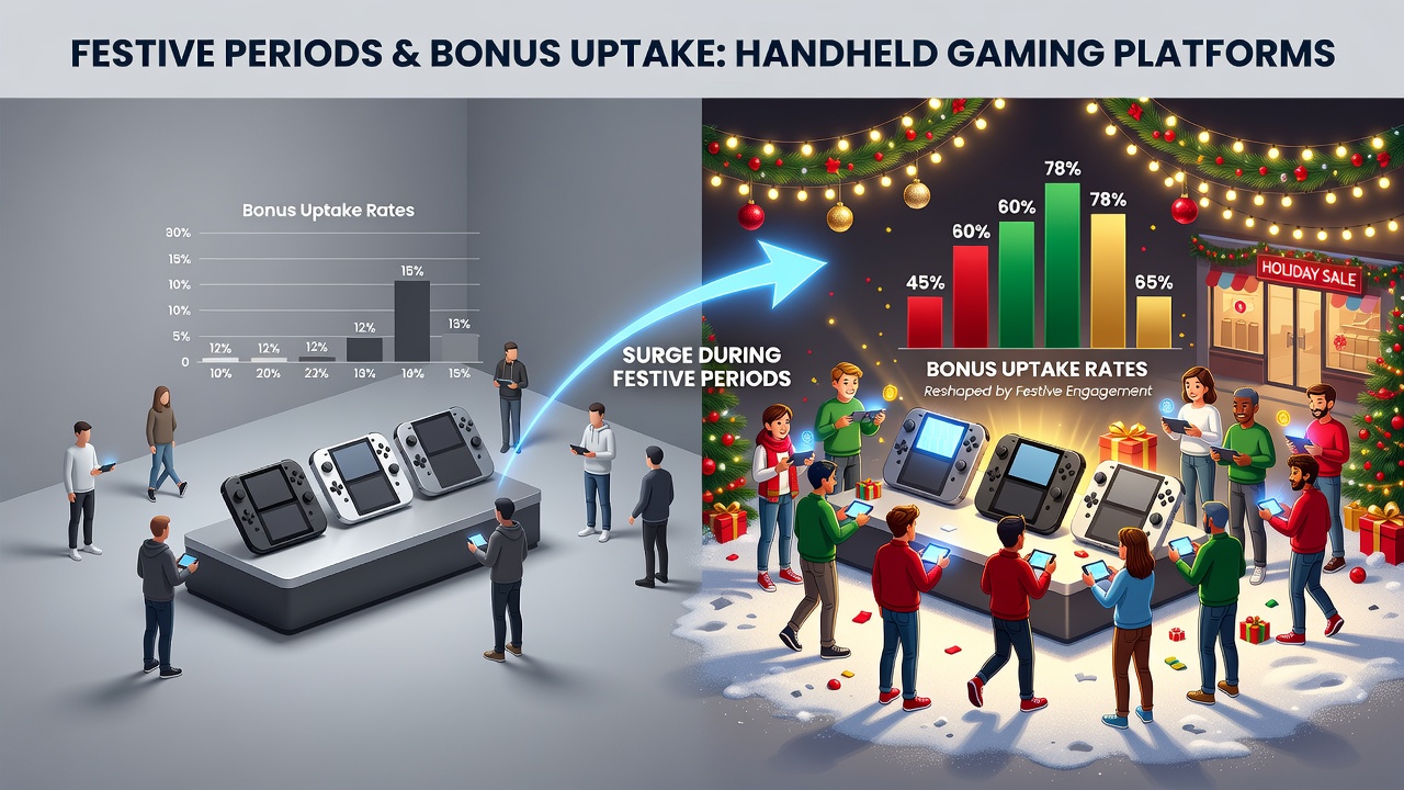 Analytics dashboard showing bonus uptake trends during festive seasons on mobile devices