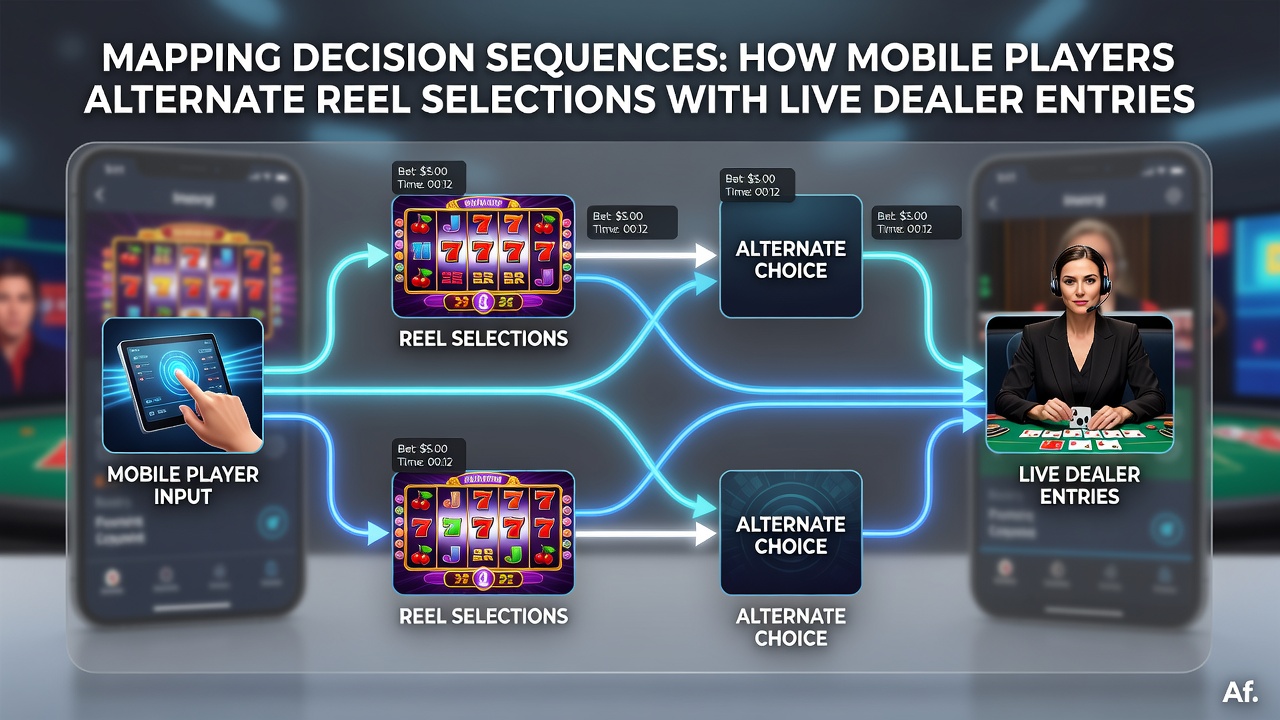 Sequence diagram illustrating player navigation from slot reels to live dealer interface post e-wallet transfer